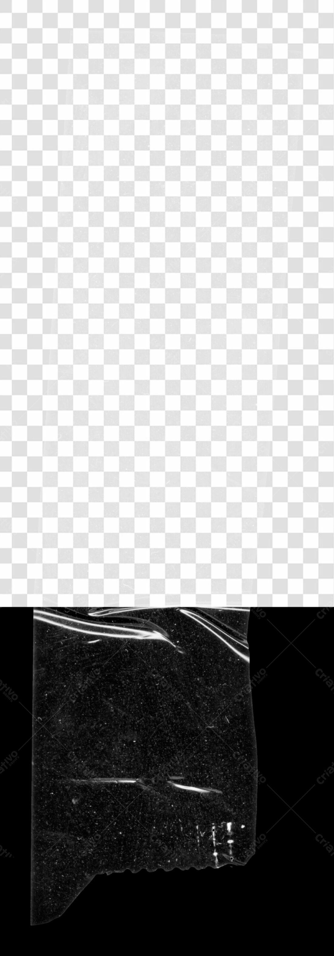 Overlay PNG com fundo transparente efeito plástico rasgado