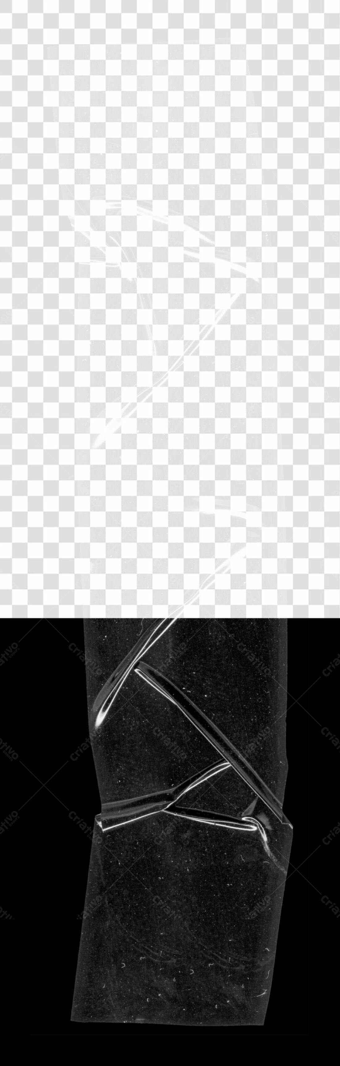 Mockup Plástico Enrugado PNG com fundo transparente