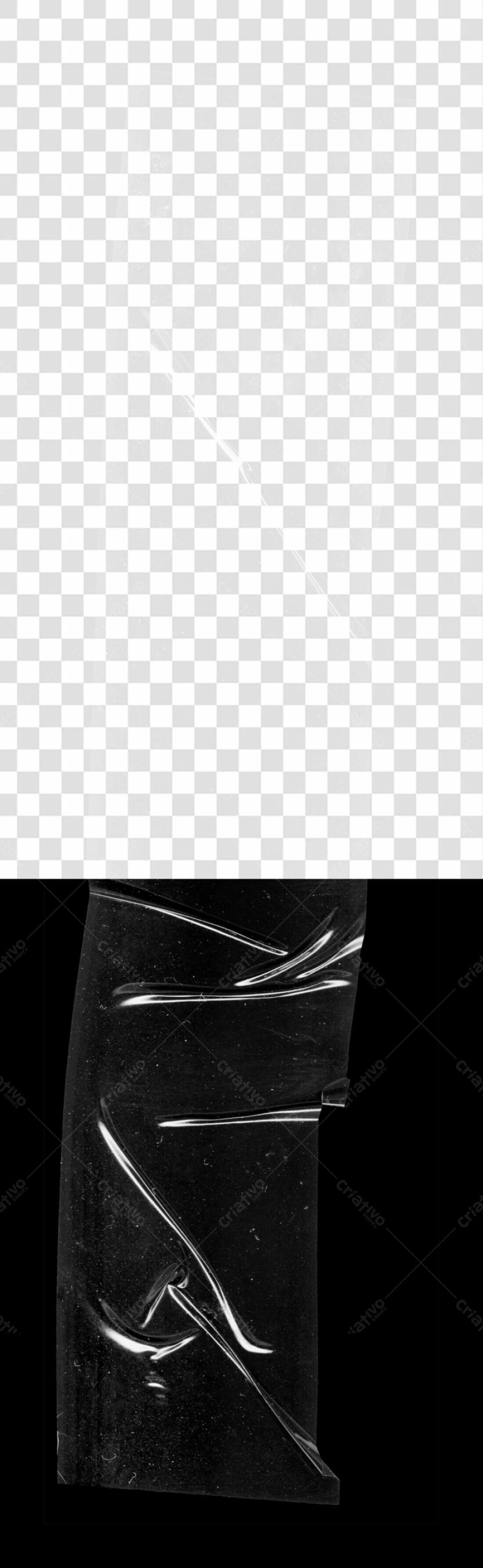 Mockup Fita Adesiva Preta PNG com fundo transparente