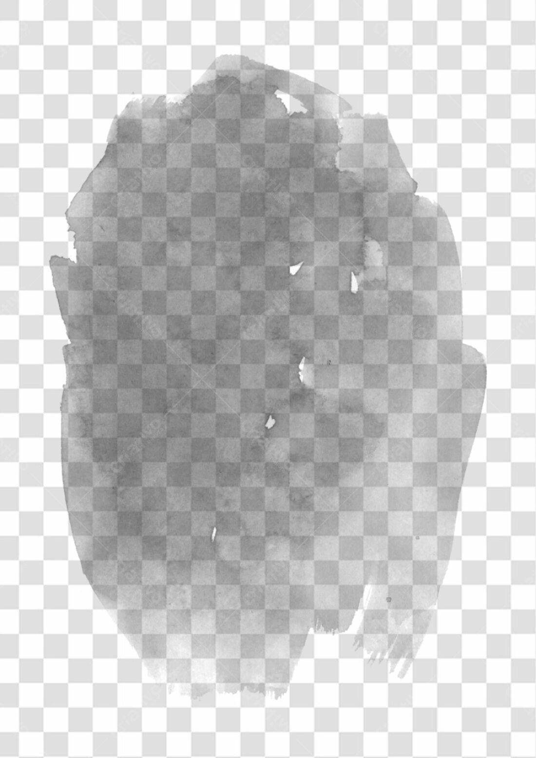 PNG Elemento gráfico aquarela cinza fundo transparente