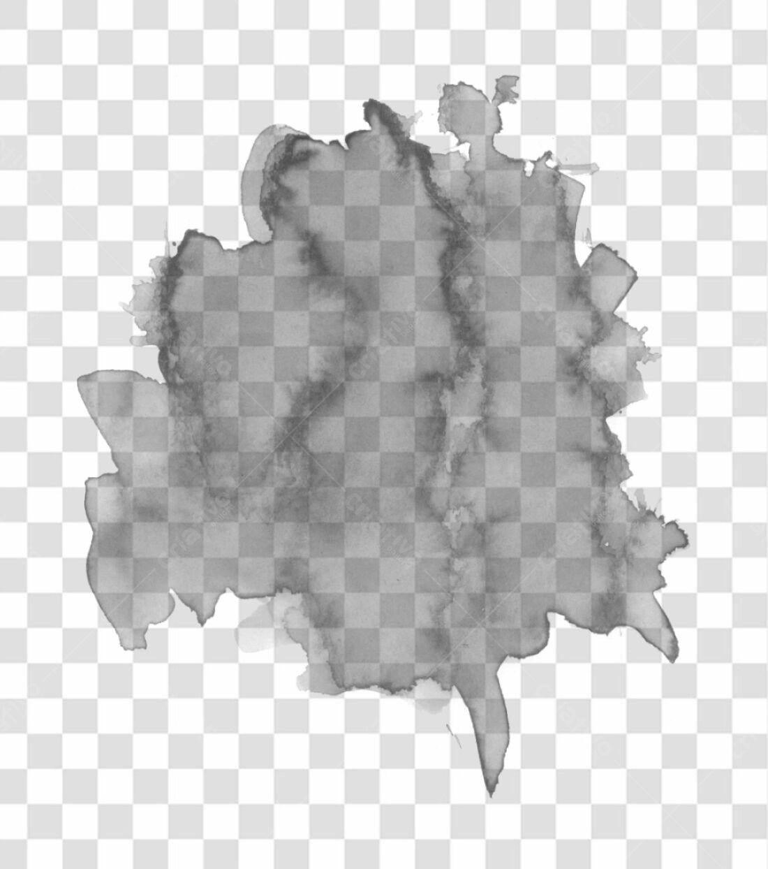 PNG Elemento aquarela cinza para design