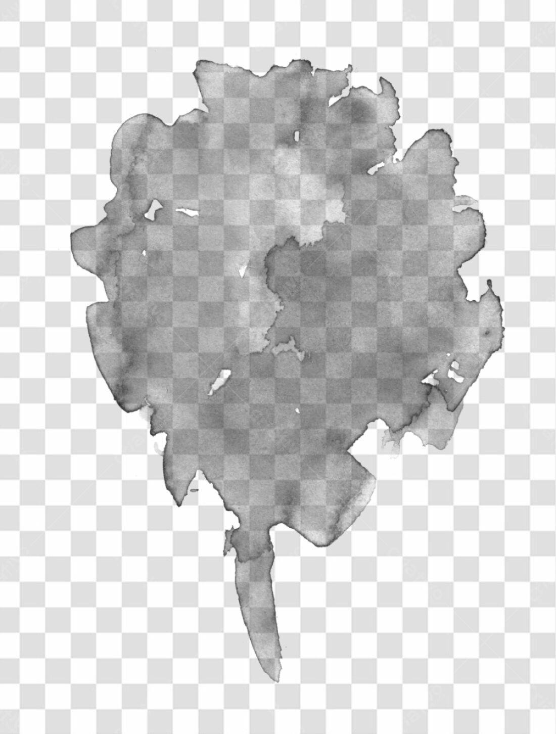 Elemento gráfico aquarela PNG com fundo transparente