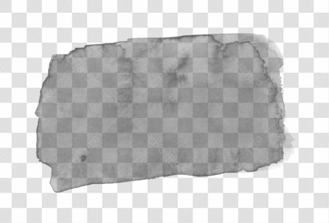 Banner aquarela cinza PNG com fundo transparente