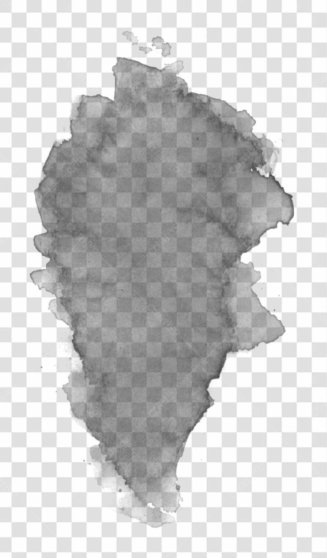 PNG Textura aquarela cinza com fundo transparente