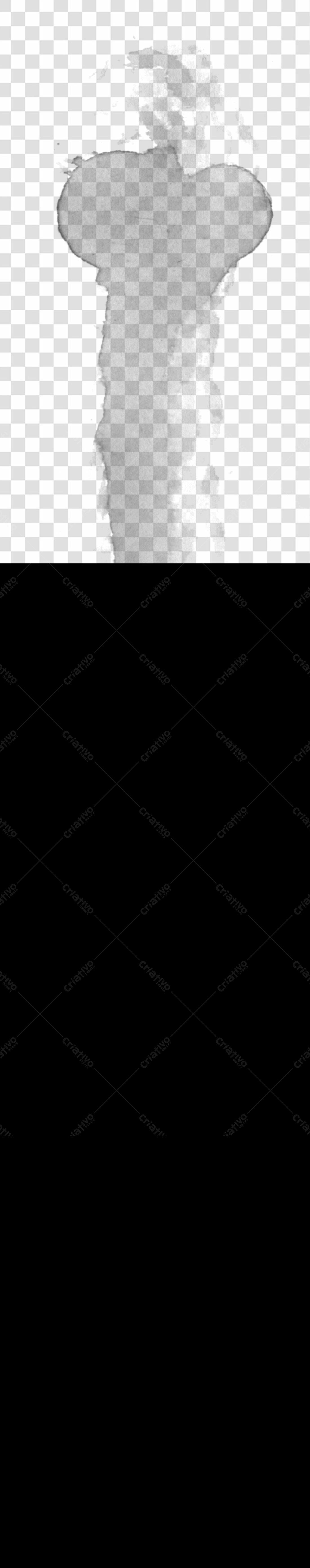 PNG Elemento de fumaça cinza para design