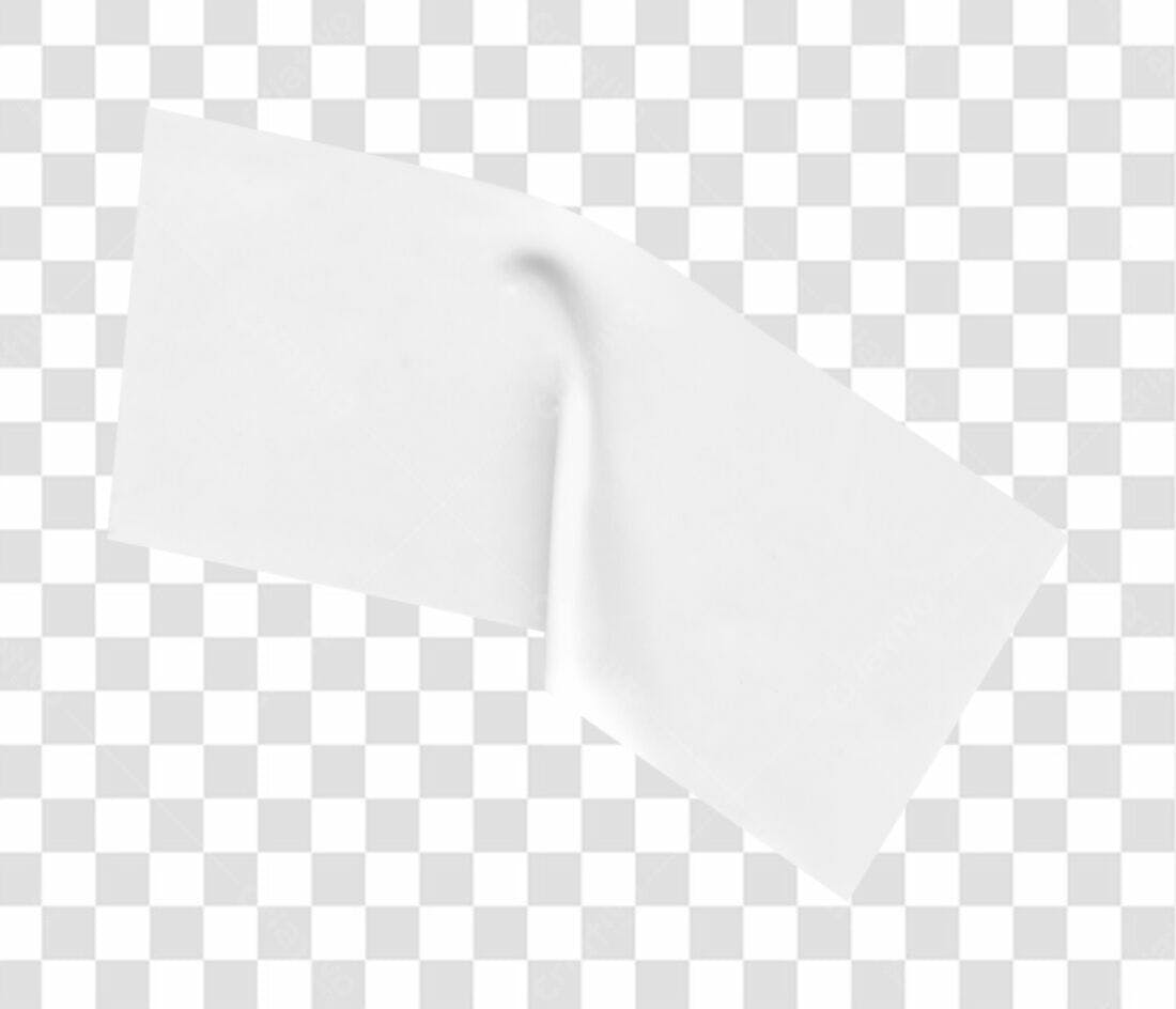 Mockup de Adesivo Branco PNG com fundo transparente