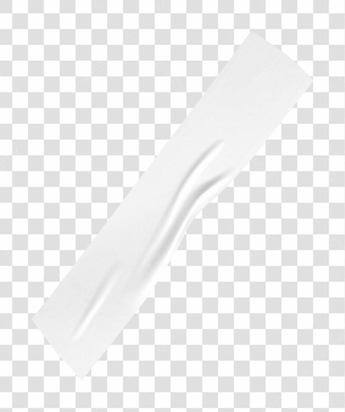 Mockup Fita Adesiva Branca PNG com fundo transparente