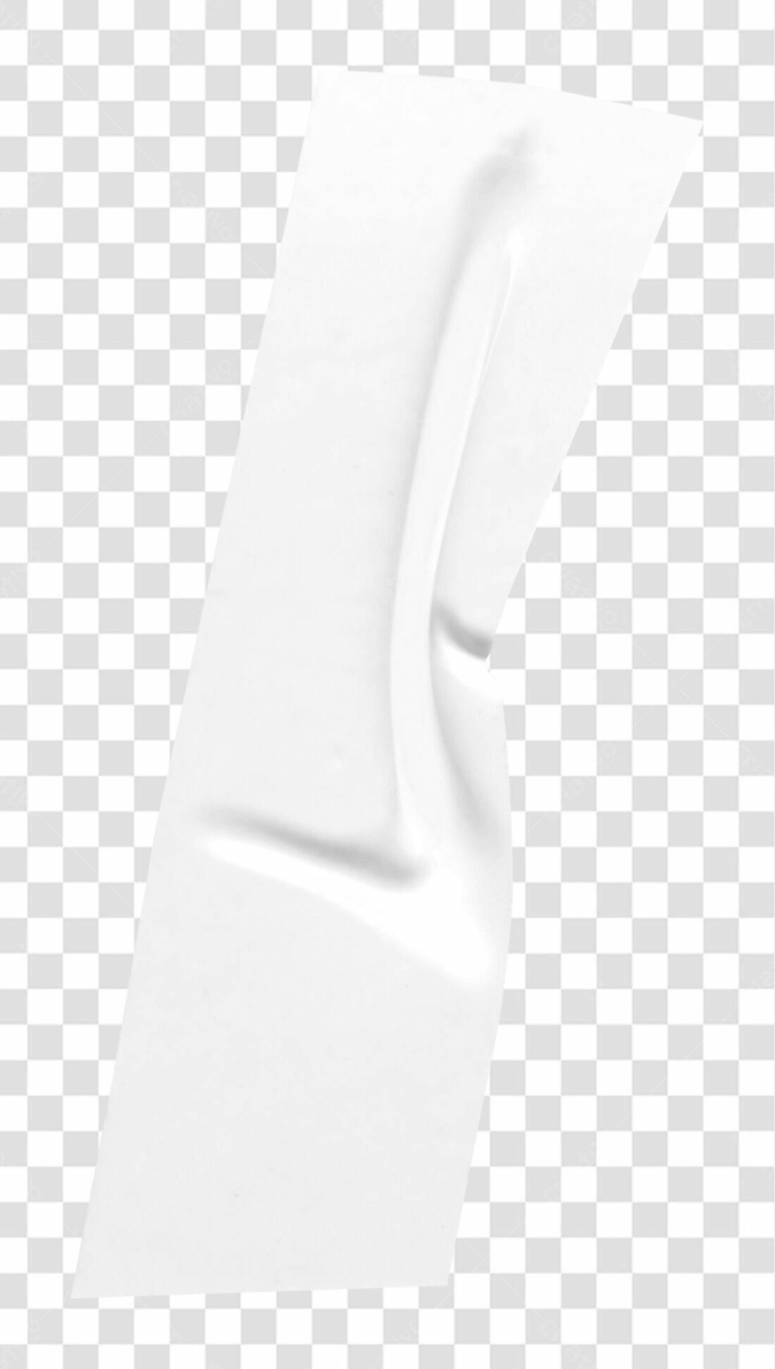 Mockup Fita Adesiva Branca PNG com fundo transparente