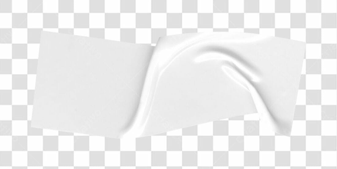 Mockup de papel branco PNG com fundo transparente