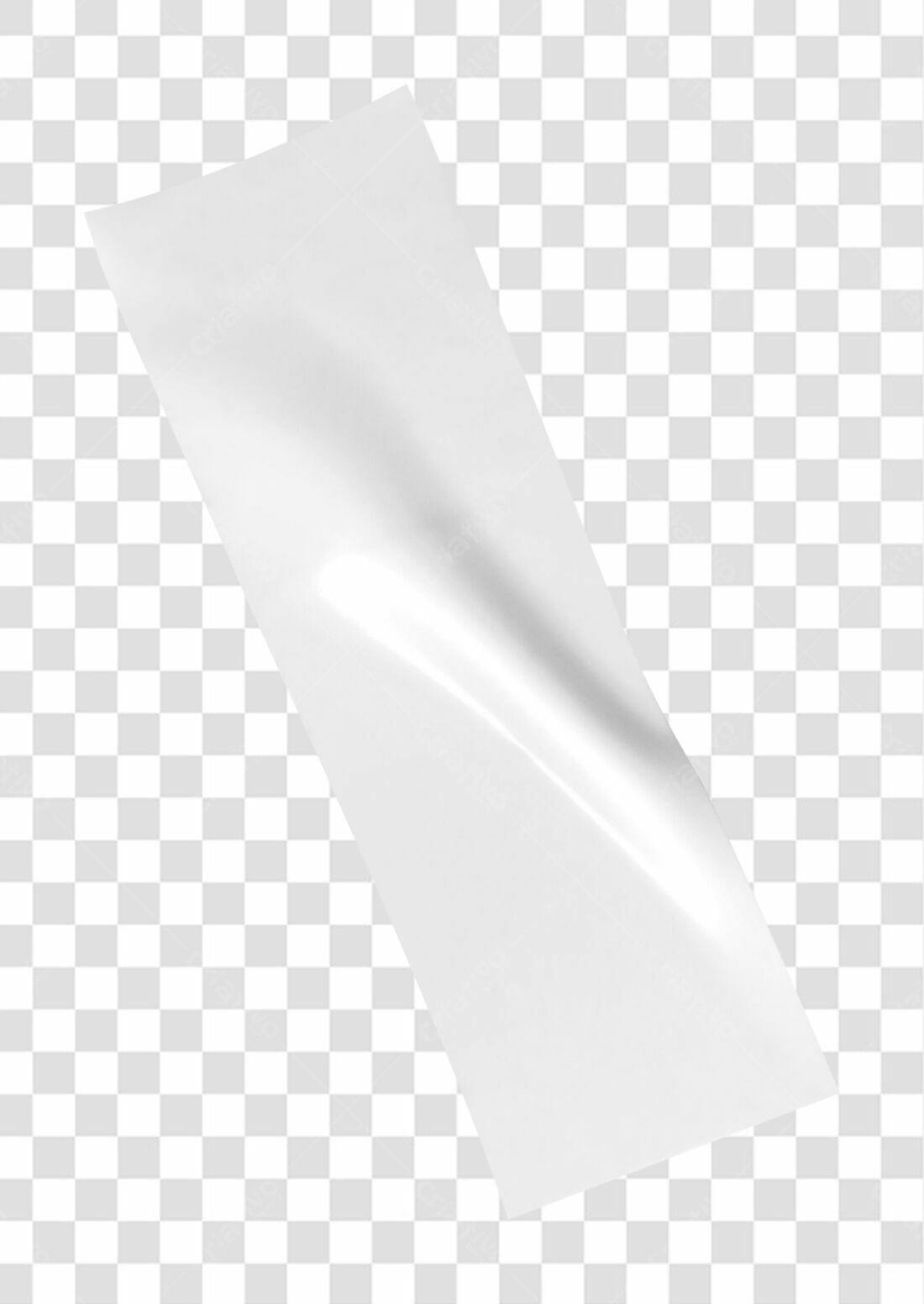 Mockup Adesivo Branco PNG com fundo transparente