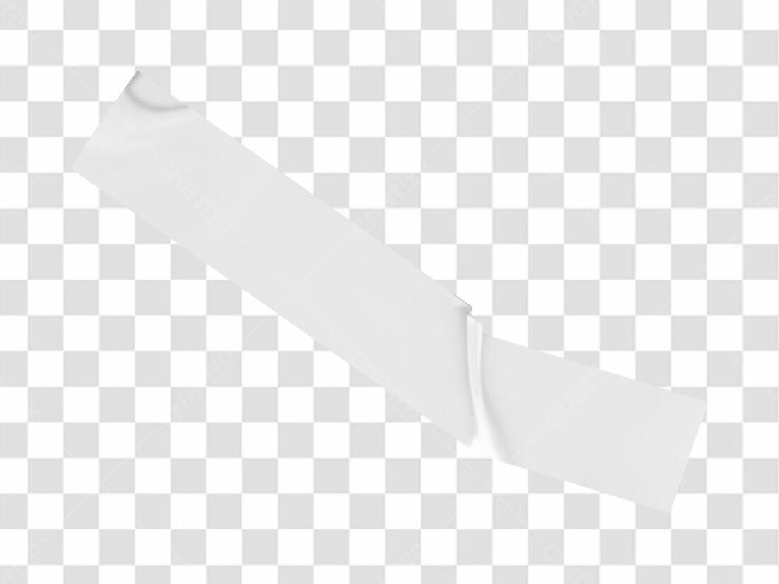 Mockup Fita Adesiva Branca PNG com fundo transparente