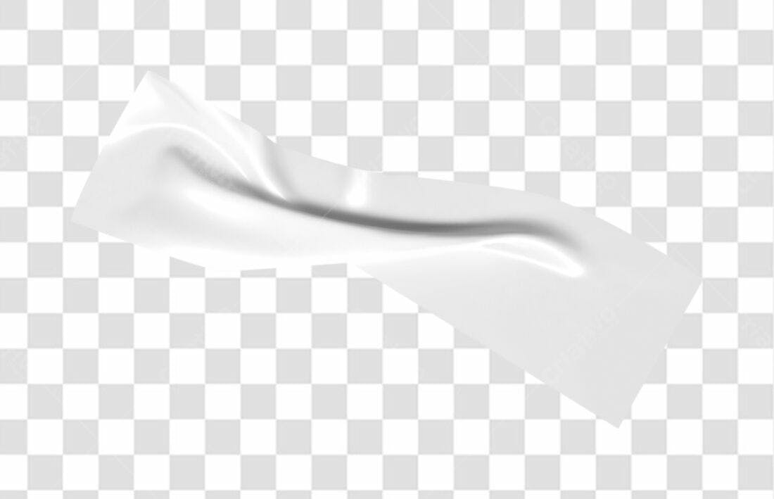 Mockup Fita Adesiva Branca PNG com fundo transparente