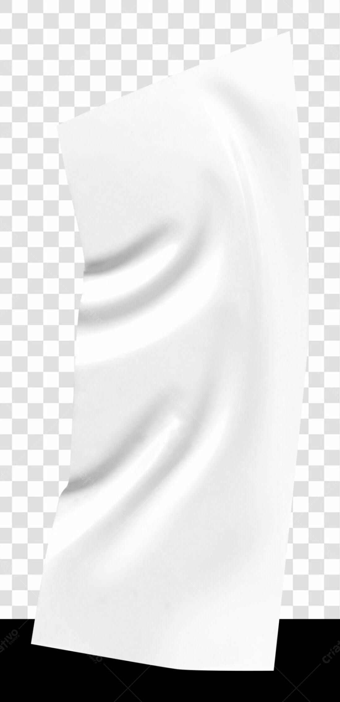 Mockup de papel branco PNG com fundo transparente
