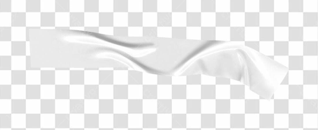 Banner branco minimalista PNG com fundo transparente