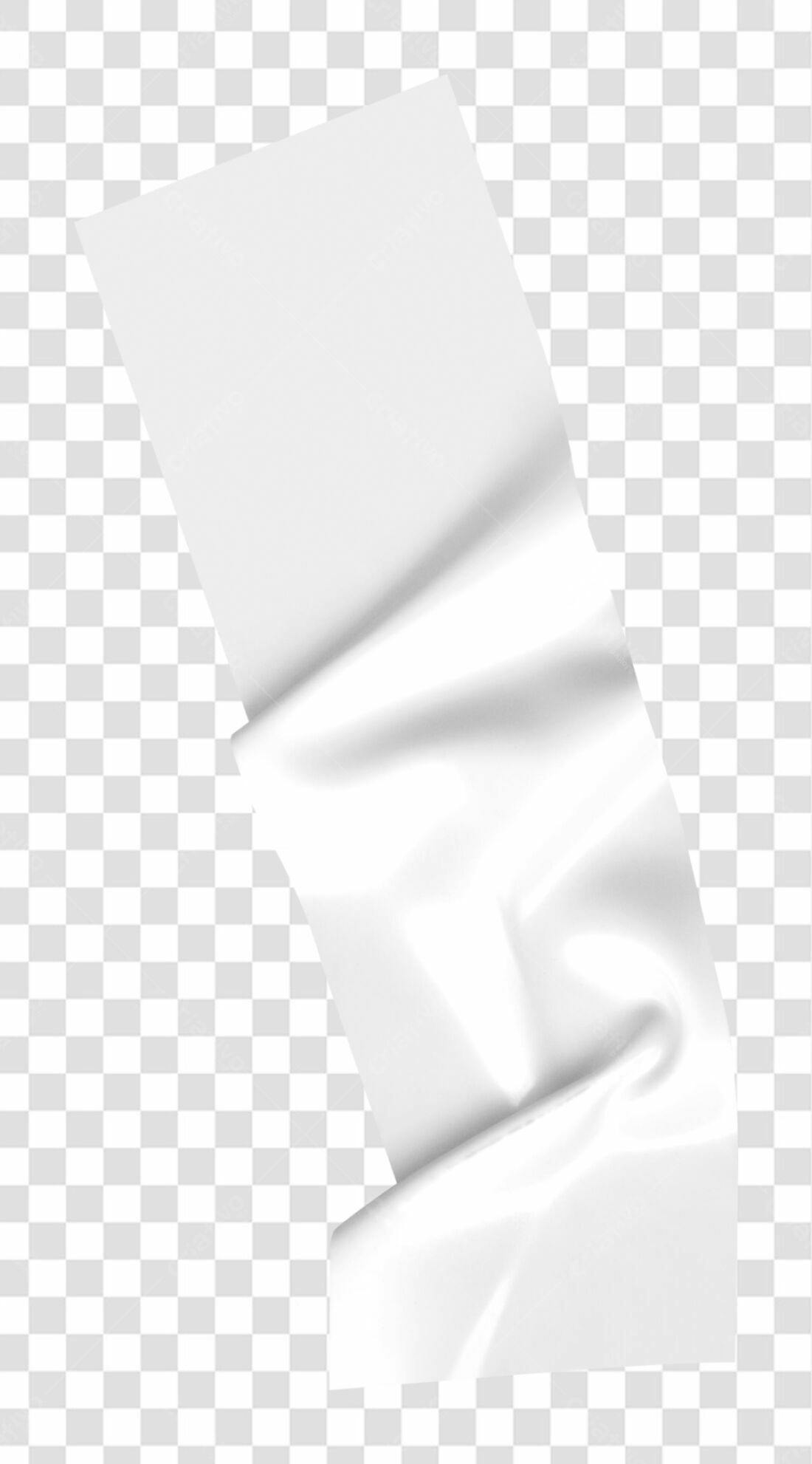 Mockup Folheto Branco PNG com fundo transparente
