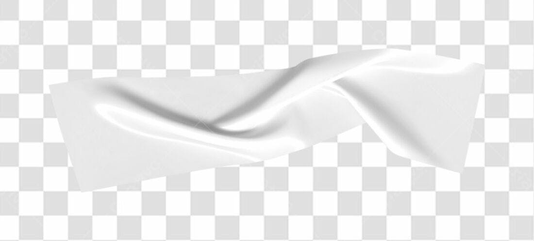Mockup Tecido Branco PNG com fundo transparente