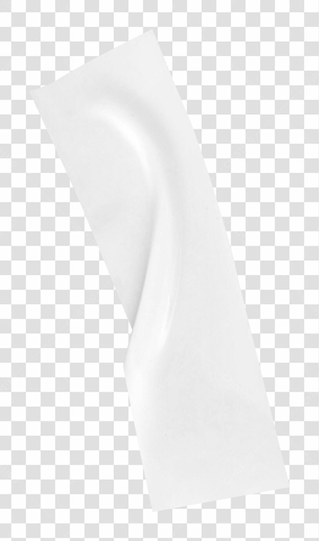 Mockup Adesivo Branco PNG com fundo transparente