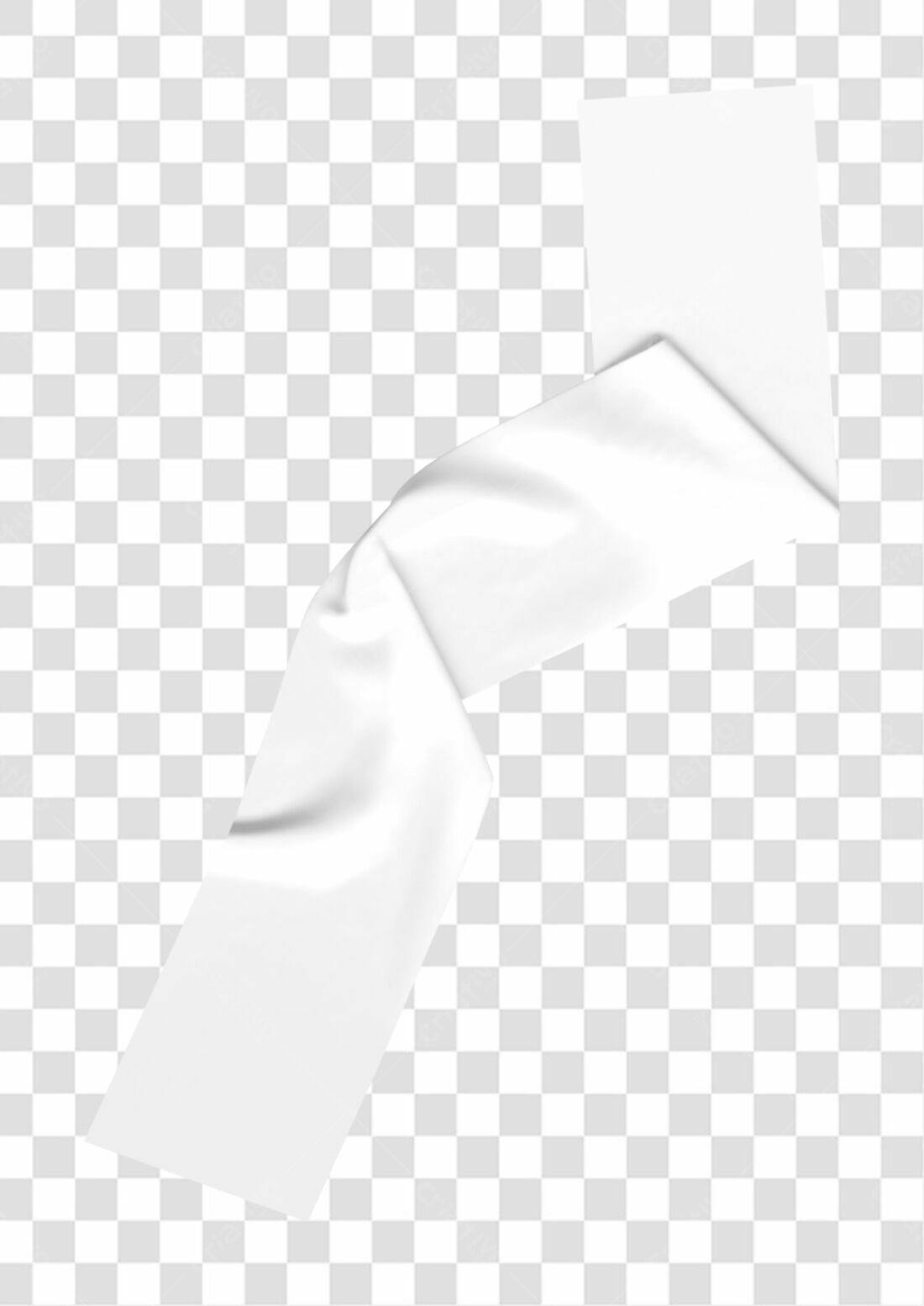 Mockup de Tecido Branco PNG com fundo transparente