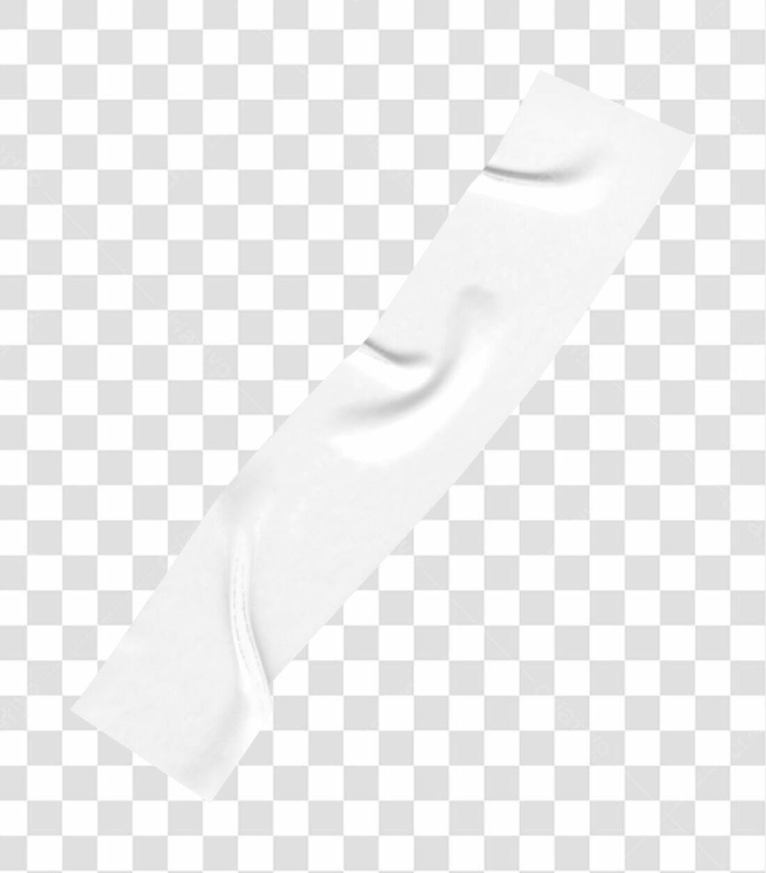 Mockup Fita Adesiva Branca PNG com fundo transparente