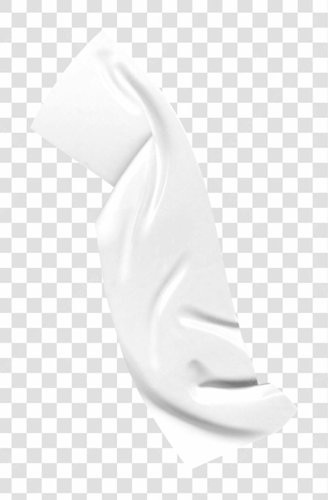 Mockup Tecido Branco PNG com fundo transparente