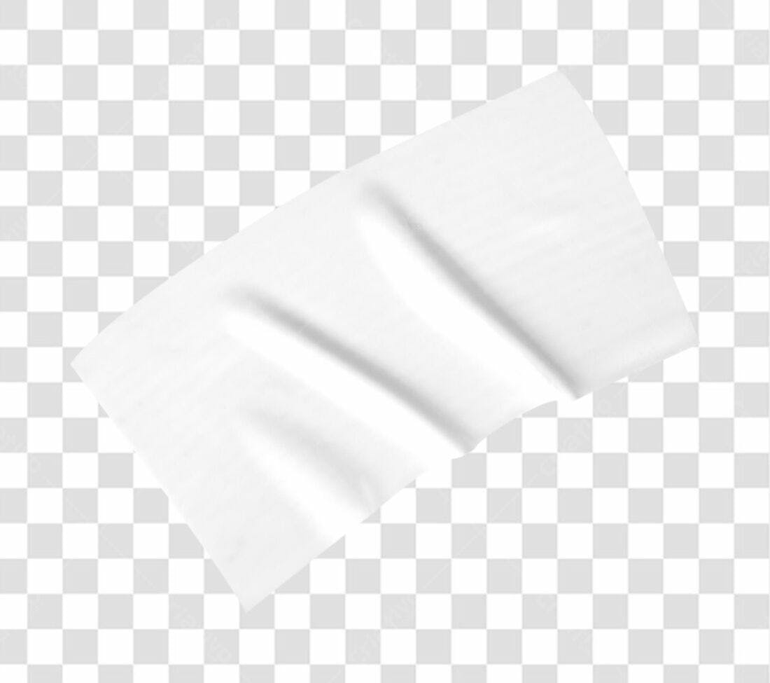 Mockup de Papel Branco PNG com fundo transparente