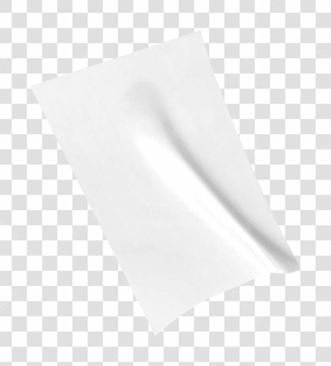 Mockup Folheto Branco PNG com fundo transparente