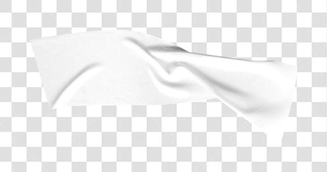 Banner branco PNG com fundo transparente