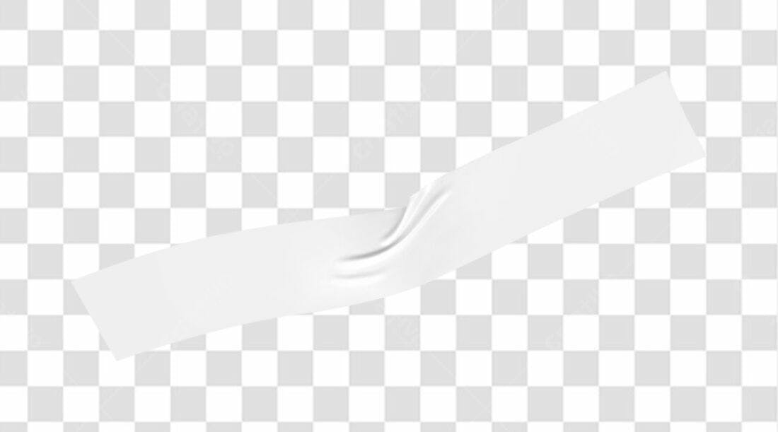 Banner Adesivo Branco PNG com fundo transparente