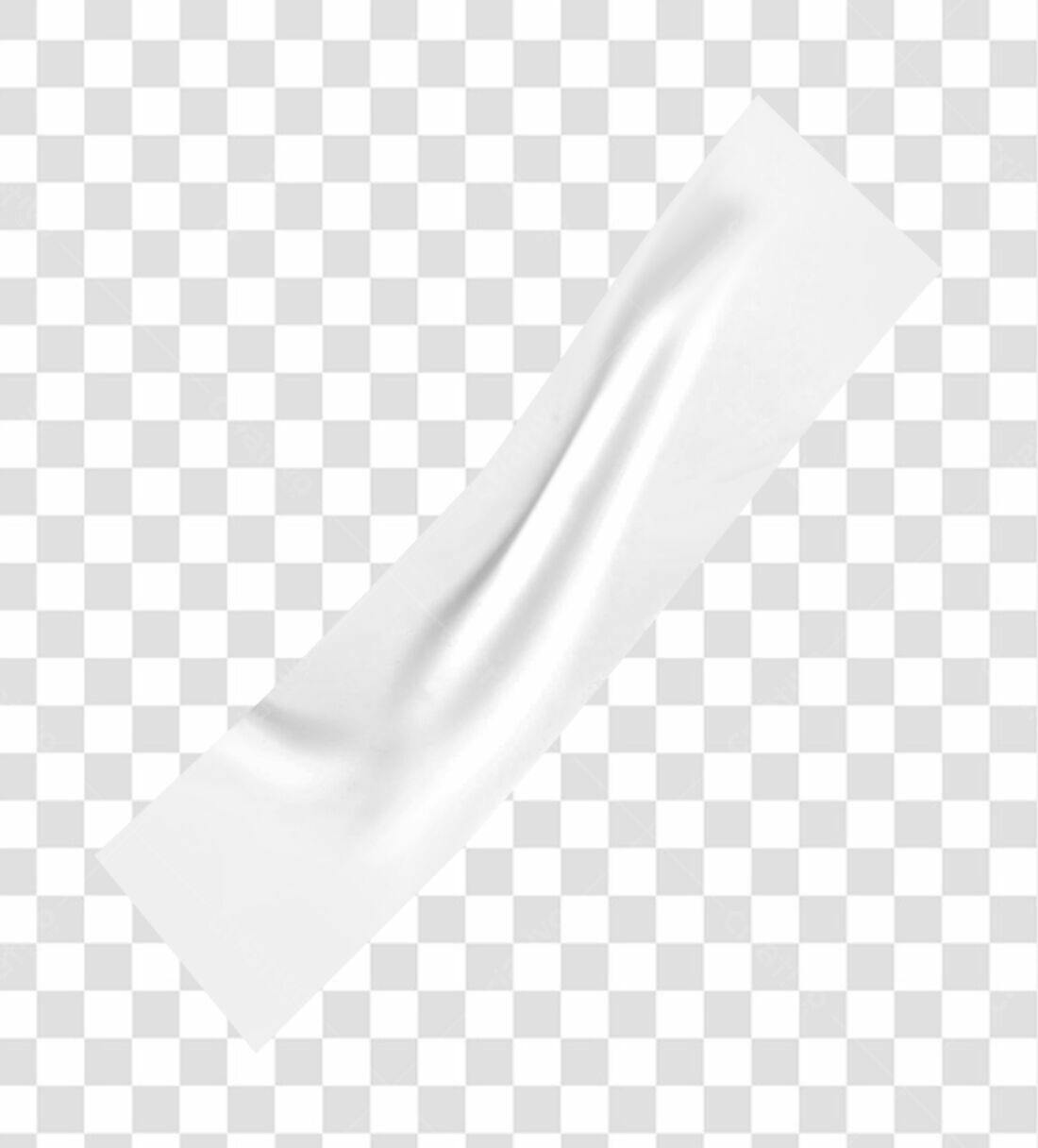 Banner branco Mockup PNG com fundo transparente
