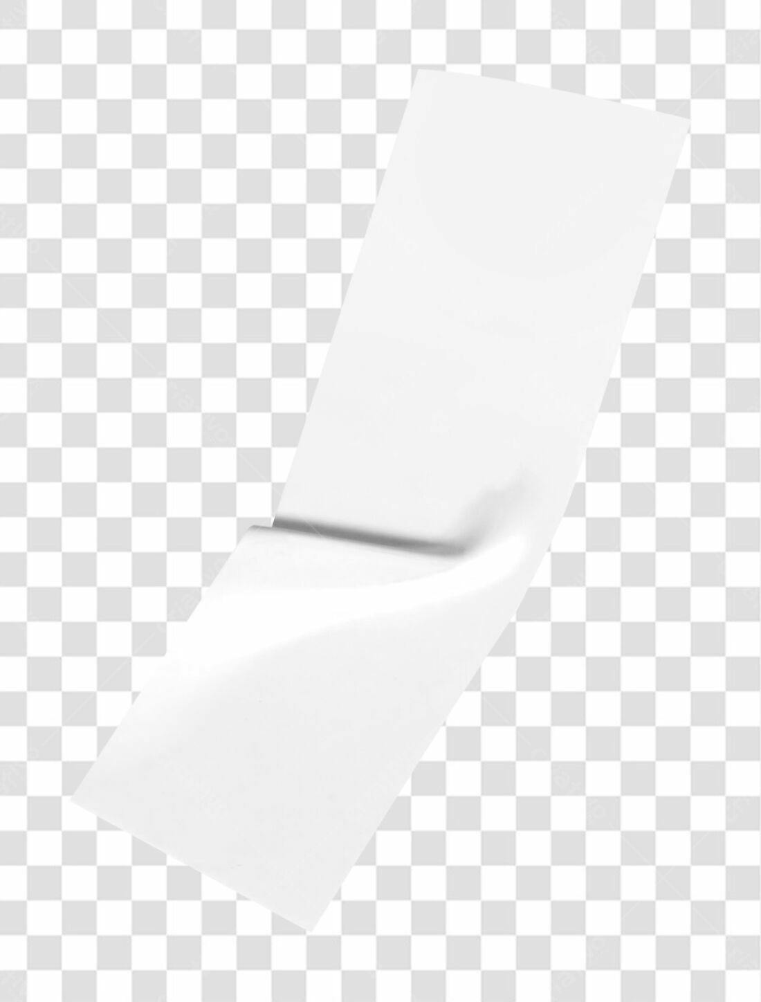 Mockup Folheto Branco PNG com fundo transparente