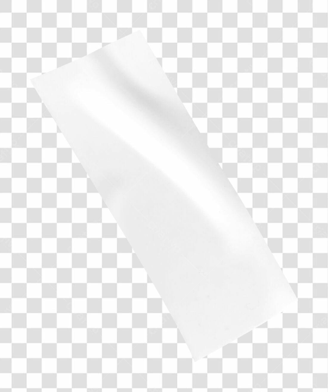 Mockup adesivo branco PNG com fundo transparente