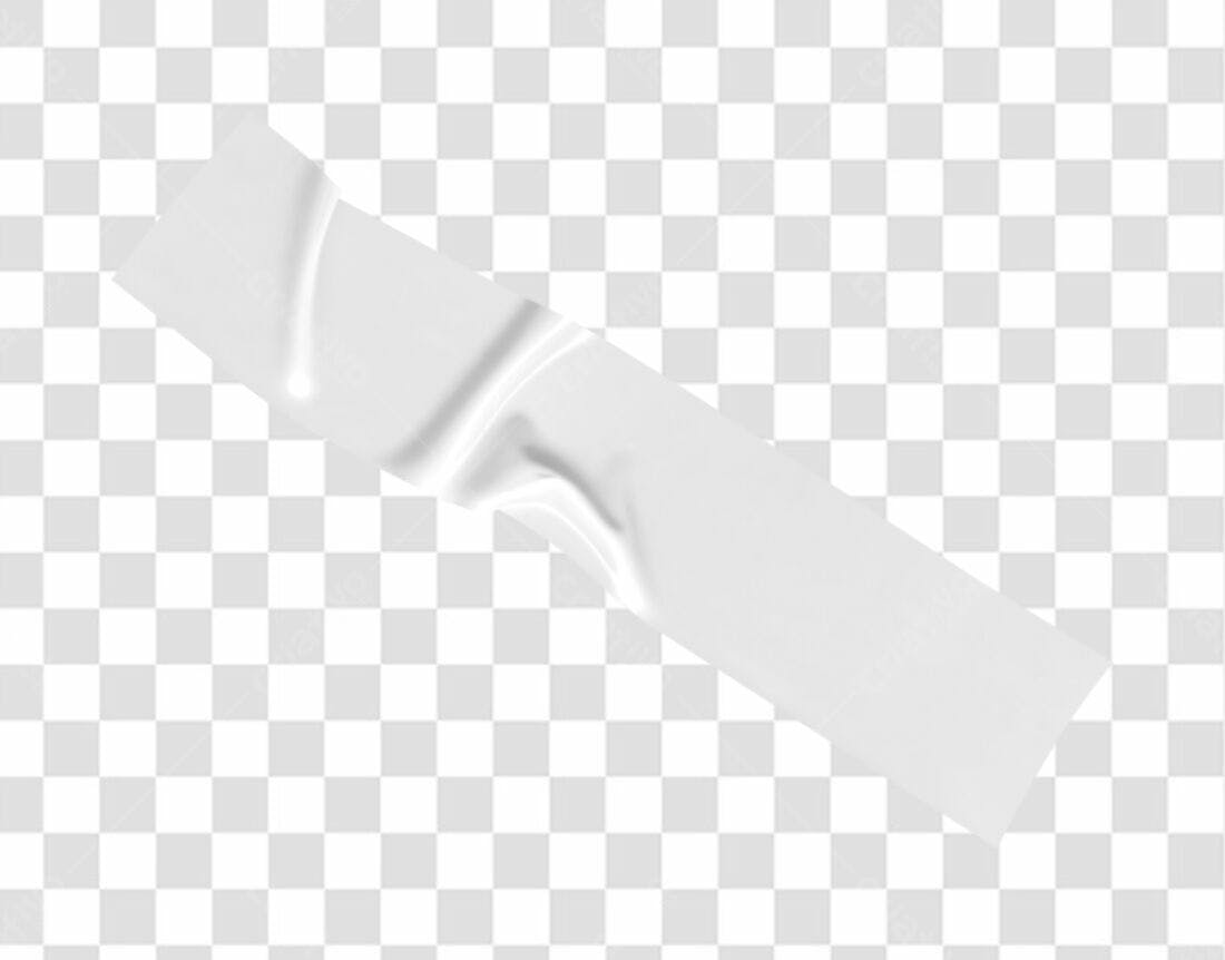 Elemento PNG Fita Adesiva Branca com fundo transparente