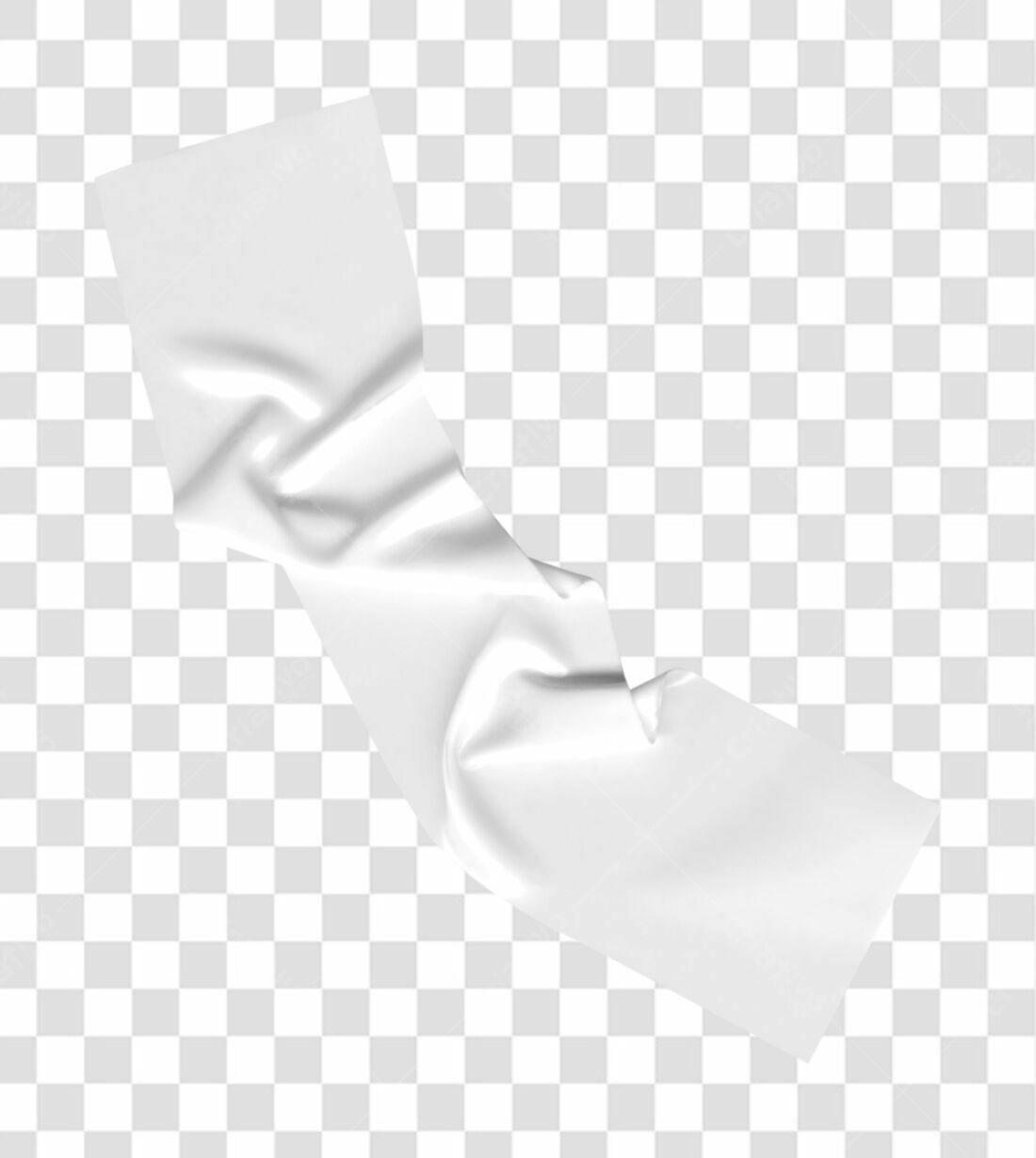 Mockup Adesivo Branco PNG com fundo transparente