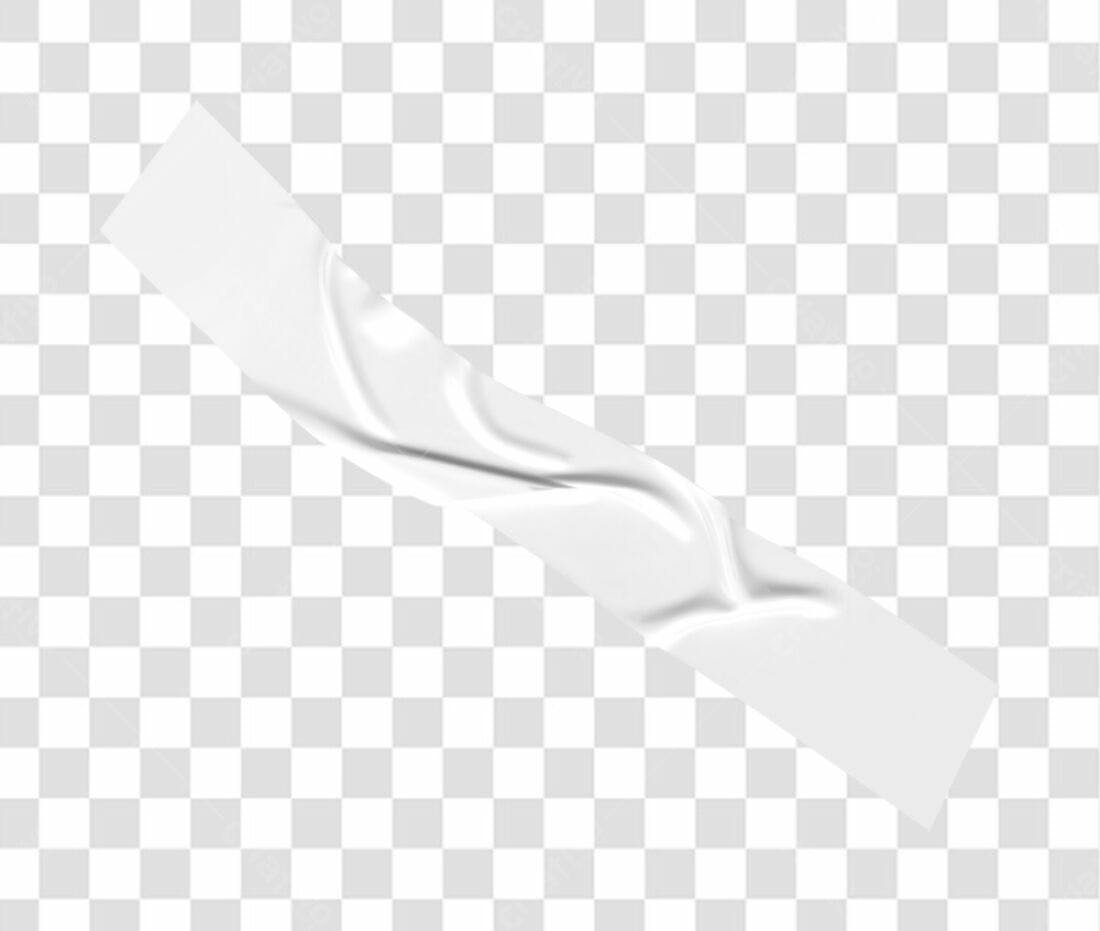Banner Adesivo Branco PNG com fundo transparente