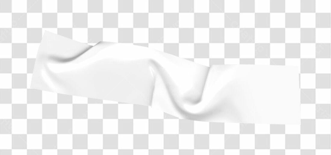 Banner branco PNG com fundo transparente