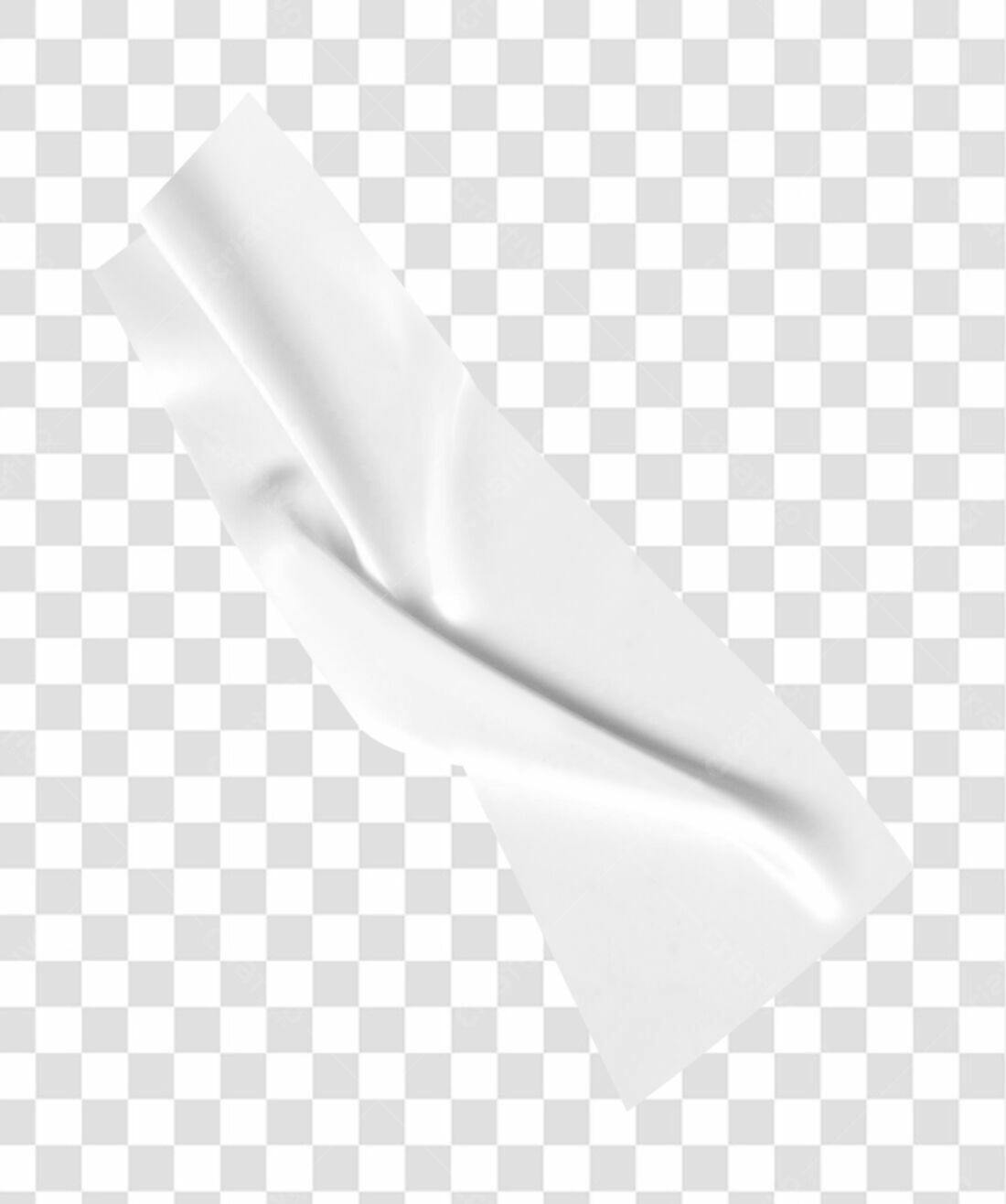 Mockup de tecido branco PNG com fundo transparente