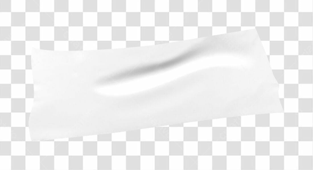 Mockup Adesivo Branco PNG com fundo transparente