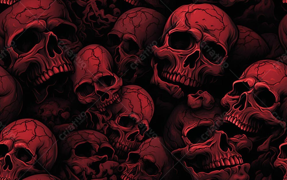 Skull Pattern 8K High Resolution