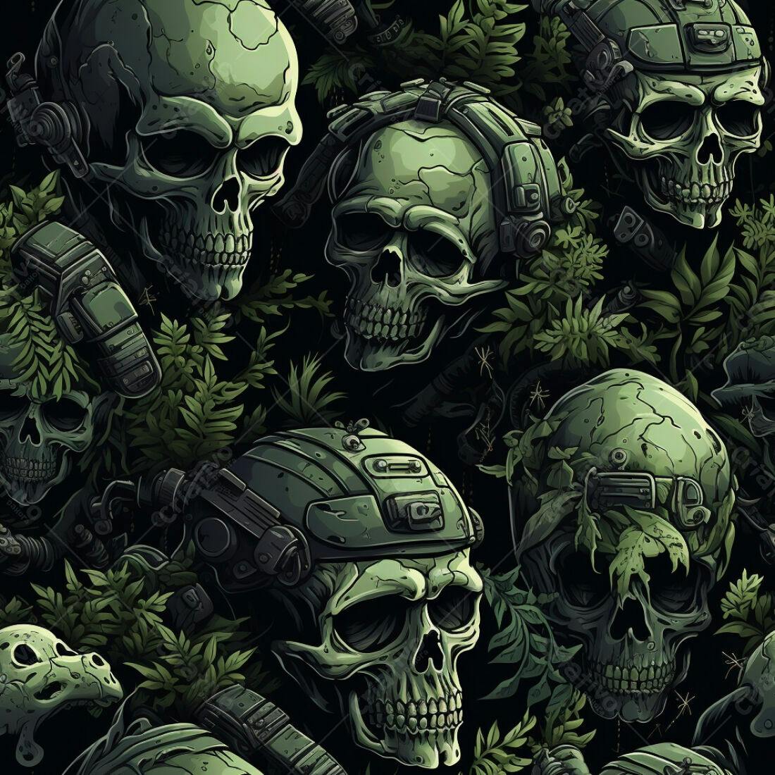 Textura Caveiras Militares para Games
