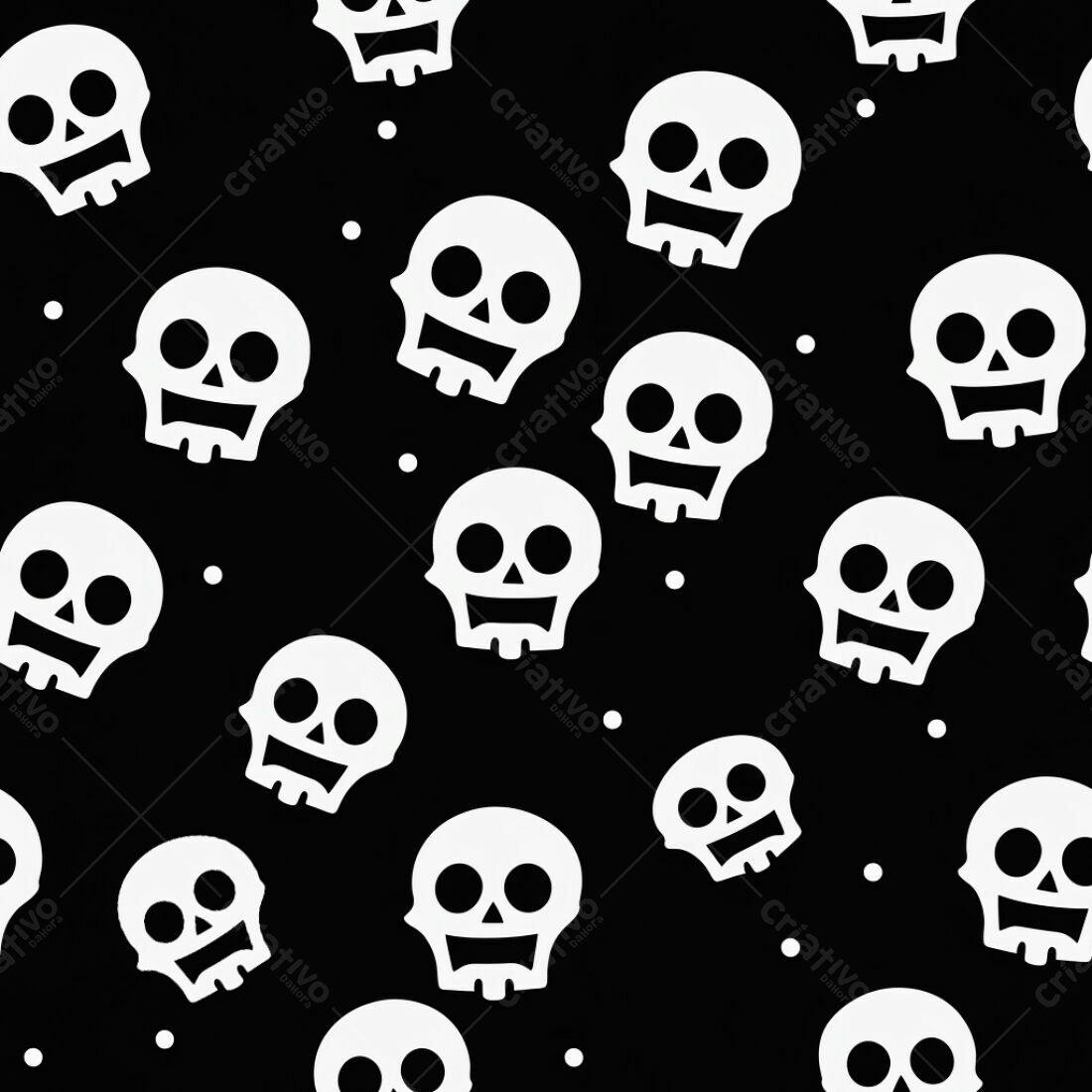 Textura caveiras brancas para fundo Halloween