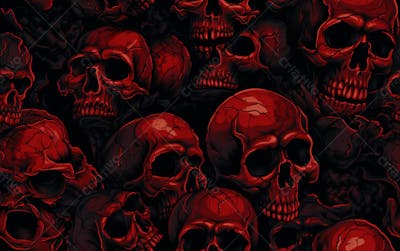 Skull Pattern 8K High Resolution