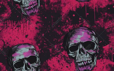 Skull Pattern 8K High Resolution