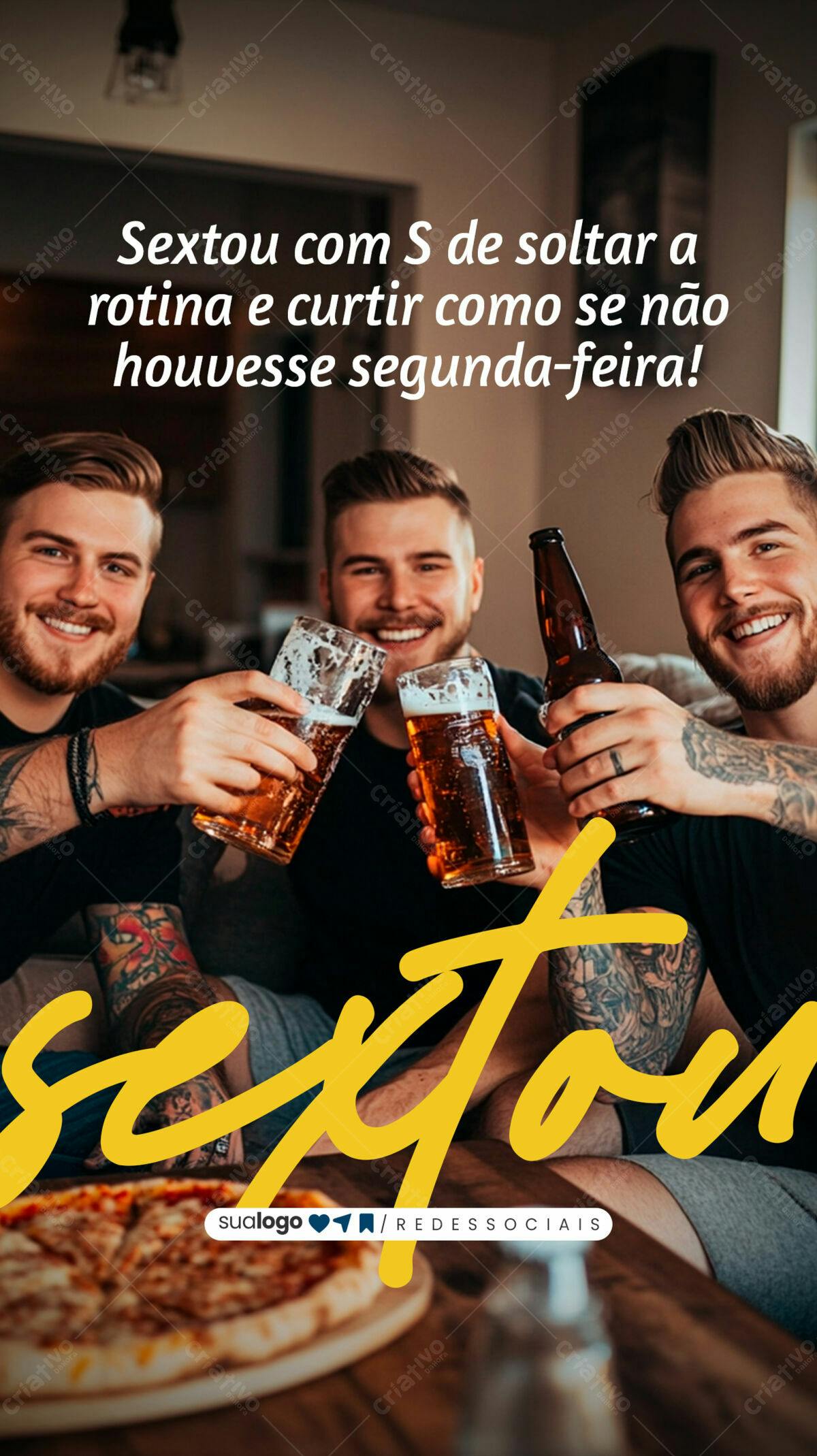 Flyer para Sextou PSD Editável