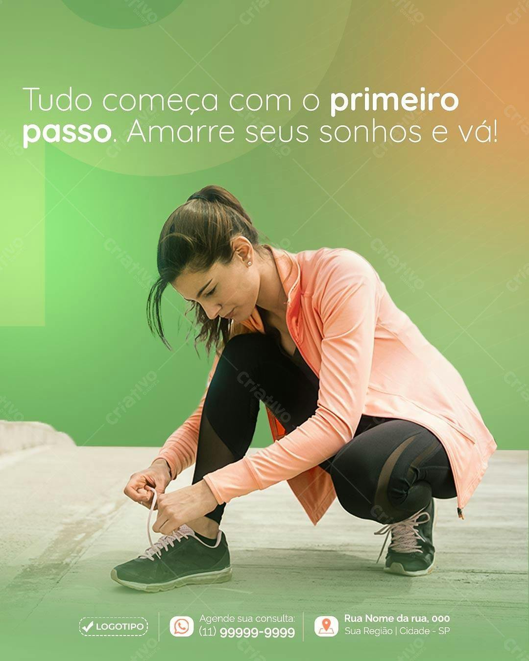 Post para Academia PSD Editável