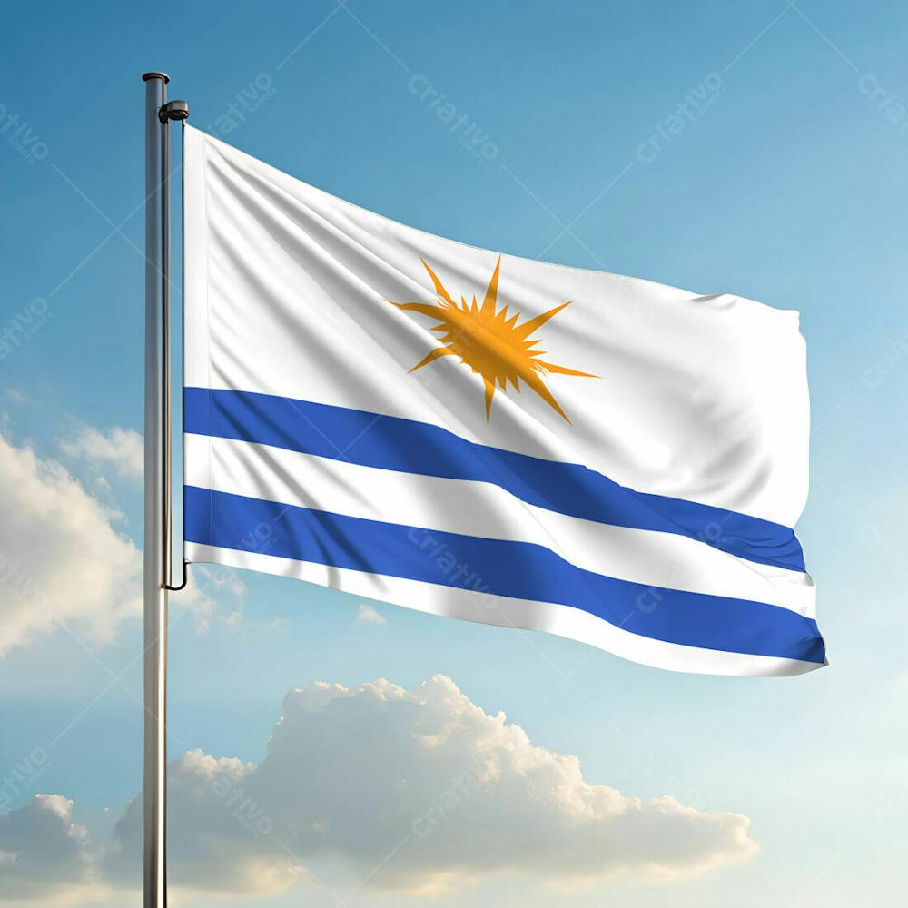 Bandeira Da Cidade De Palmas Hasteada Ao Ar Livre