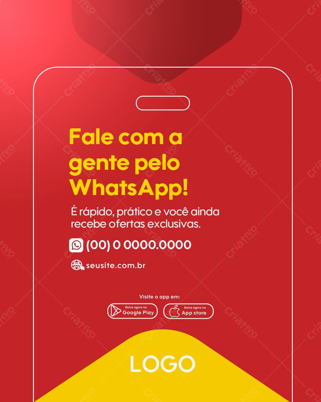 Story para WhatsApp PSD Editável