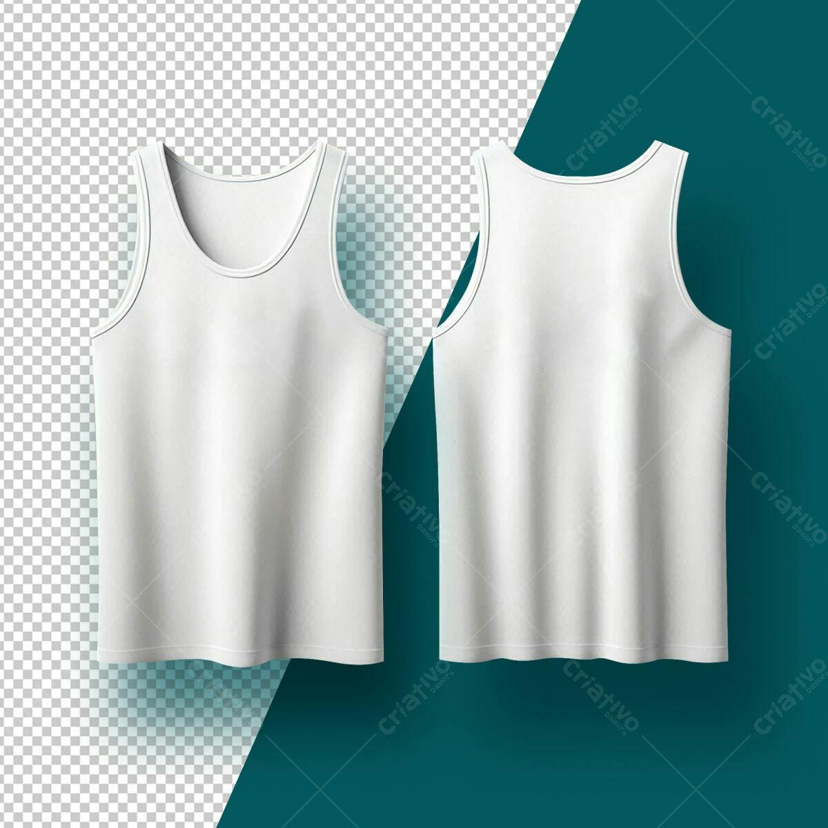 Mockup Regata Branca PSD Editável