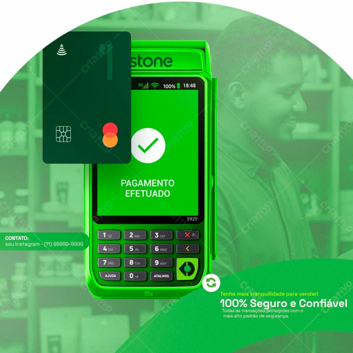 Maquina de Cartão de Crédito PSD Editável