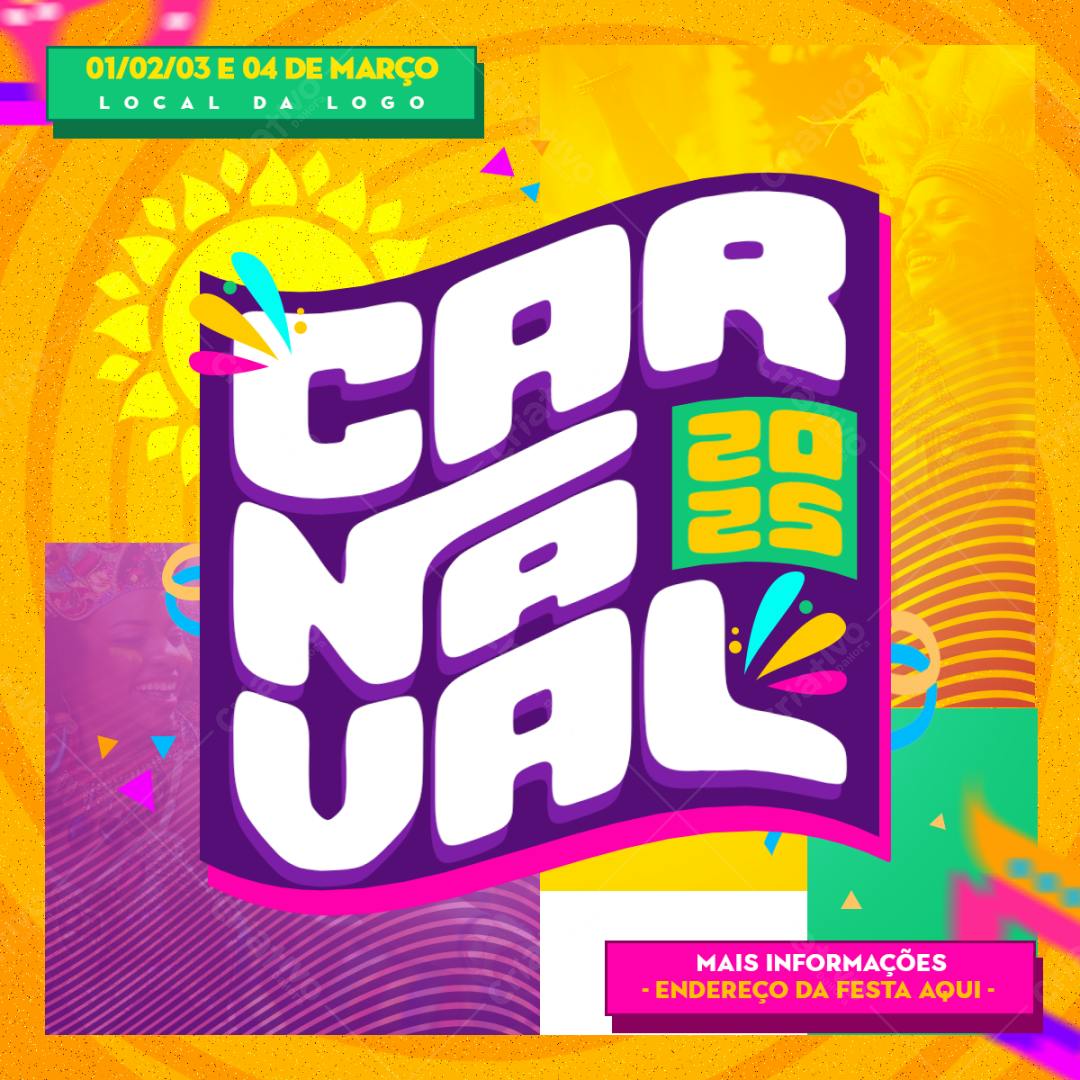 Flyer Carnaval 2025 PSD Editável