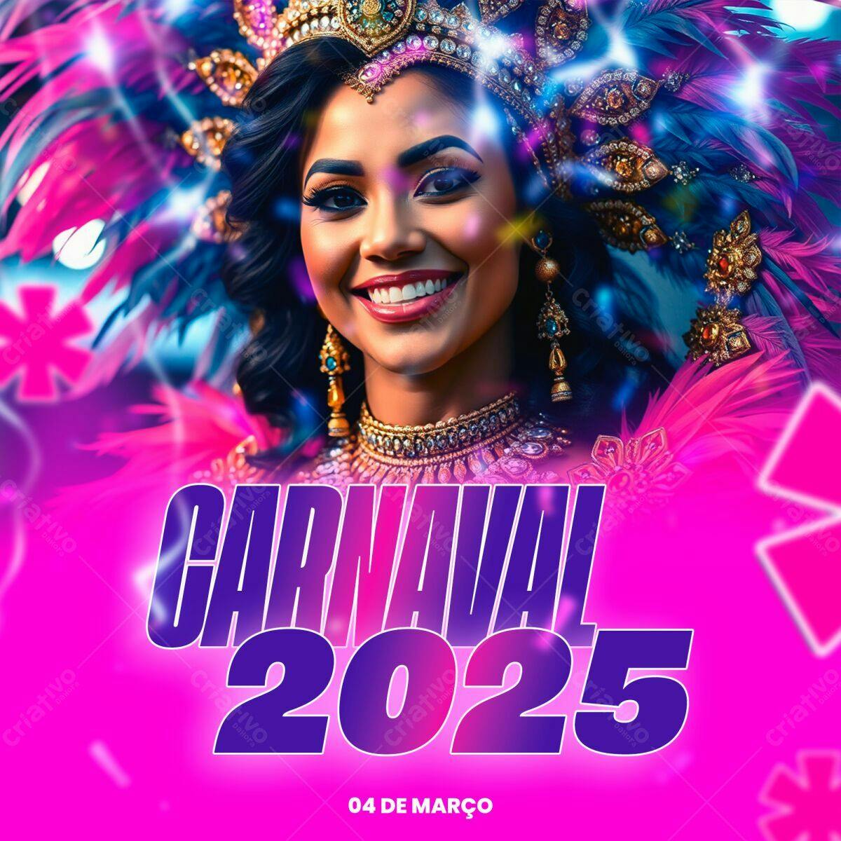 Flyer Carnaval 2025 PSD Editável